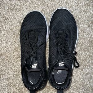 Nike black and white shoes